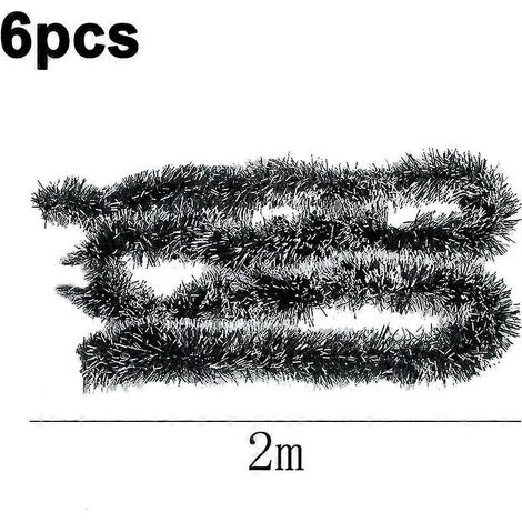 6 Pack Tinsel Christmas Garland Decoration Total 12m Xmas Tree Decor Holiday Xmas Party Decorations (1/4)