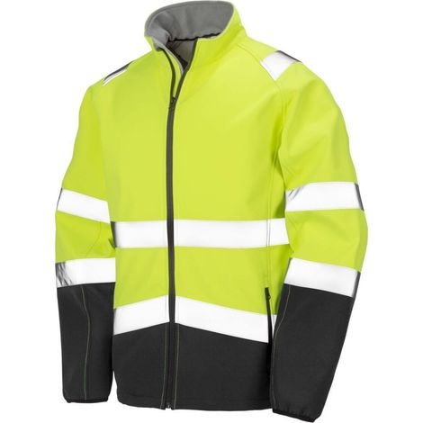 Result Giacca ad alta visibilità in softshell HIGH VIZ Giallo fluorescente L