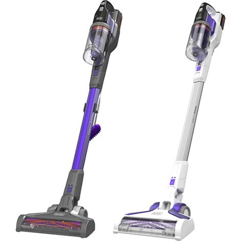 Black and Decker BHFEV1825CP Aspirapolvere a Bastone 2 in 1 Ciclonico 0,65 L 18 V 2,5 Ah 72 min autonomia colore Bianco (1/3)