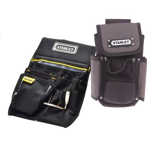 Stanley 1-93-329 Utility Tool Holder Pouch 9in & 1-96-181 sta196181 Tool Pouch