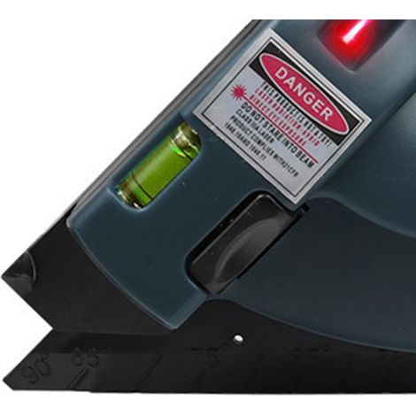 Niveau laser d'angle droit bleu pour carreleur, outil de pose de carrelage à 90°, marqueur d'angle laser au sol, accessoire de nivellement (sans piles), exclusivité Asie du Sud-Est (1/5)