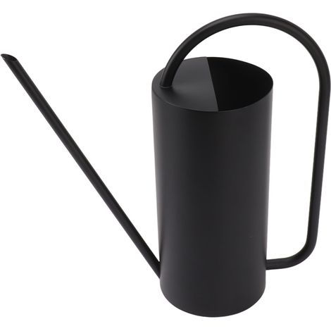 Arrosoir Long Bec 1500ml Grande Capacité Bouilloire Arrosage Acier Inoxydable Pot Jardinage Noir (1/5)