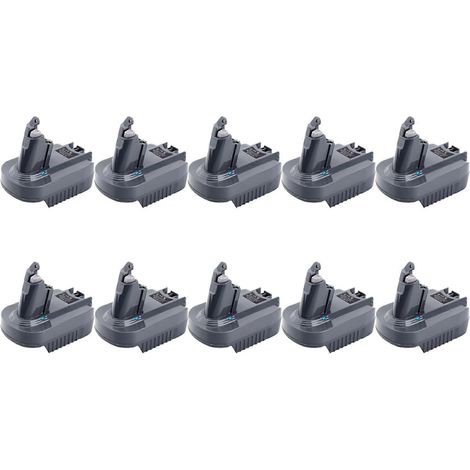 10x V6-Adapter für Makita 18V Lithium-Akkus BL1850, BL1815, BL1830 (Umrüstung für V6-Akkus SV04, SV03, DC59, DC58) (1/5)