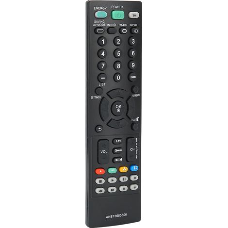 Télécommande TV - AKB73655806 - Pour LG - ABS - Noir - 10 m - 1 Pièce (1/5)