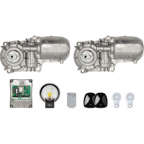 900KUND2ES Kit enterrado para puertas batientes de hasta 3,5 m, 230 Vac, centralita CT202. Incluye: 1x LUMY, 1x FT33, 2x SUB44WR