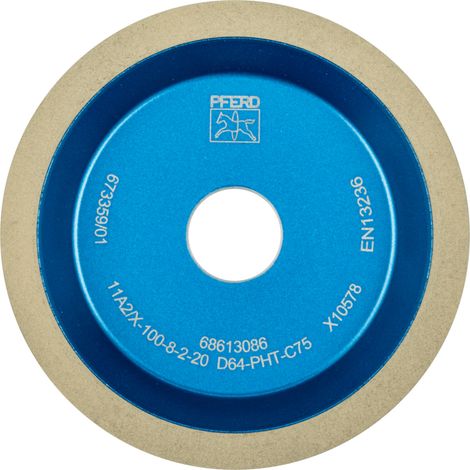 PFERD TOOLS Diamant-Schleifscheibe Kunstharz 11A2/60° PHT 125 mm D64 (fein) Trockenschliff