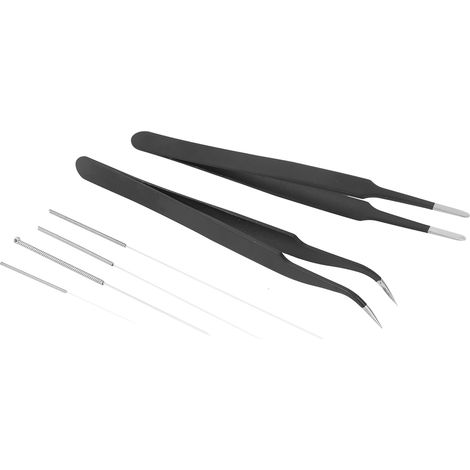 Kit de nettoyage pour buses d'imprimante 3D - Aiguilles en acier inoxydable et pince à épiler (1/5)