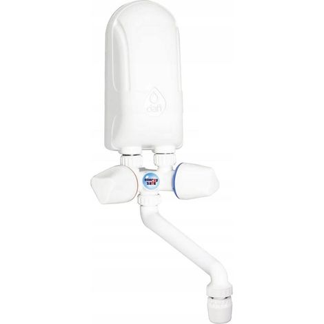 Chauffe-eau instantané 5,5 kW – Installation au-dessus de l'évier – Économie d'énergie – Débit 2,9 l/min à 40 °C – Dafi (1/10)
