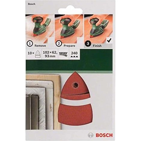 Bosch DIY Multischleifbl. 102 x 62/93 mm, 11 Löcher, K240 (1/5)