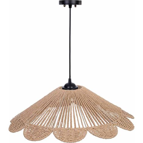 Lámpara de techo de papel beige D58x29h cm (1/5)