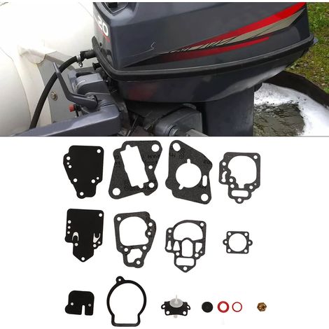 Kit de réparation de carburateur, joint de remplacement 1395-97611, pièces pour moteur Mercury 6-25 ch 2 cylindres, kit de réparation de précision en métal