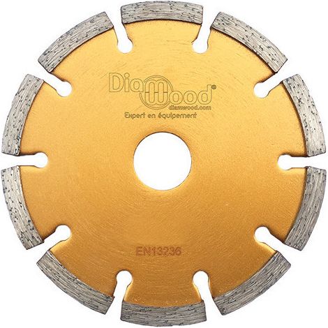 Diamwood – Disque diamant segmenté 115 mm – Alésage 22,23 mm – 7 mm segments – Pour déjointoyer béton et maçonnerie – Vitesse 13 300 T/min