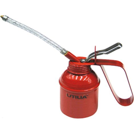 OLIATORE MANUALE IN METALLO CANNA FLESSIBILE IN PVC LUBRIFICATORE 300gr UTILIA