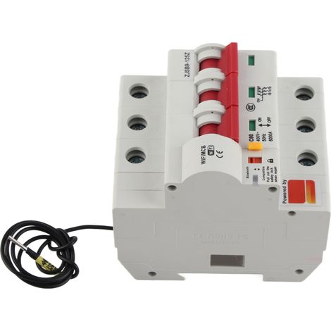Disjoncteur intelligent WiFi AC220V, interrupteur à distance via application mobile, boîtier ignifuge PA66-DSM (1/5)