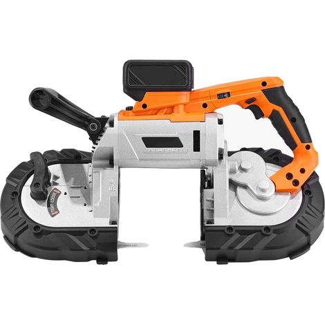 Scie à bande portable, moteur sans balais, vitesse réglable, 5 Inch Set-Batterie (1/2)