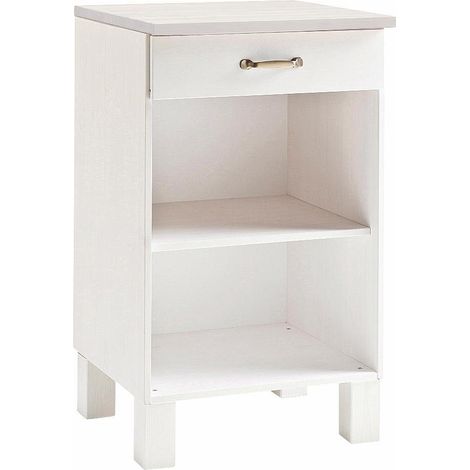 Alby-Armoire avec 1 tiroir en blanc (1/4)