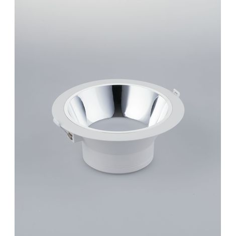 Incasso LED MACK con luce antiabbagliamento bianco con riflettore cromato 20W 4000K (luce naturale) 19x9 cm. (1/3)