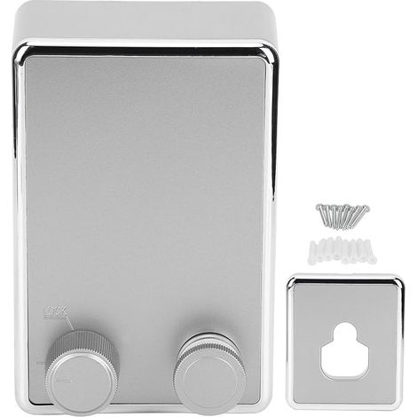 Stendibiancheria retrattile, per interni/esterni, a parete, in acciaio inox, estensibile fino a 4,2 metri (argento) (1/5)