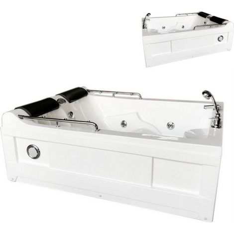 Bagno Italia Vasca idromassaggio 175x132cm 14 getti per due persone versione destra (1/3)