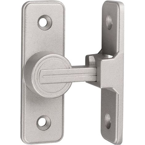 1PCS Sliding Door Lock Sliding Door Lock Latch Luminous Door Lock Interior Door Lock Sliding Door Anti-theft Security Lock (Silver 90 Degree)