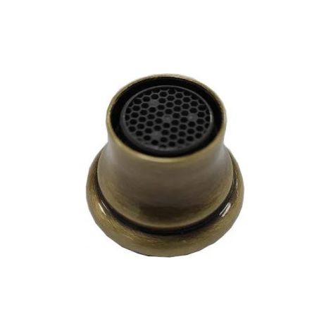 Portagomma femmina in bronzo opaco 18x100 con aeratore in ABS 8,6L/min.