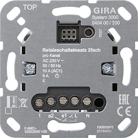 GIRA 540400 RELAISSCHALTEINSATZ, SYSTEM 3000