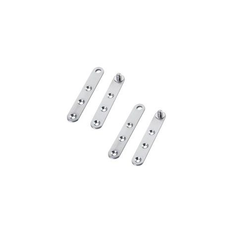 Charnières de porte pivotantes - 2 paires de charnières pivotantes à 360 degrés - En acier inoxydable Pour meuble - Porte pivotante - Pour porte d'armoire, porte de meuble à chaussures.
