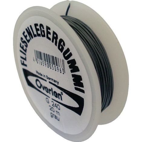 Gomma piastrellista L.20m S.0.5mm per angoli elastici grigio OVERMANN (Per 12)