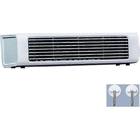 Ventilateur de climatisation, fonctionnement silencieux, blanc (modèle rechargeable avec télécommande) (1/5)
