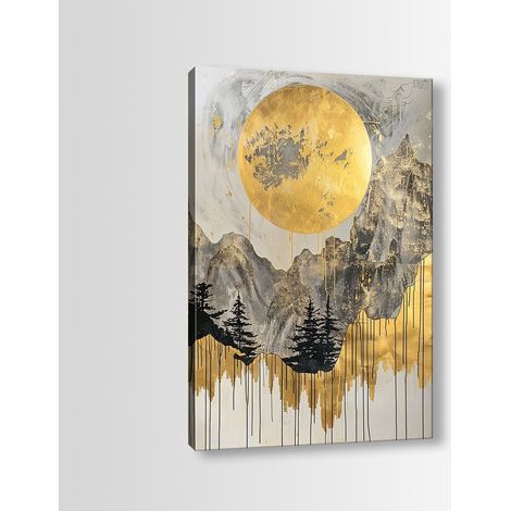 Decorazione artistica da parete con stampa su tela Painting Multicolore (1/3)