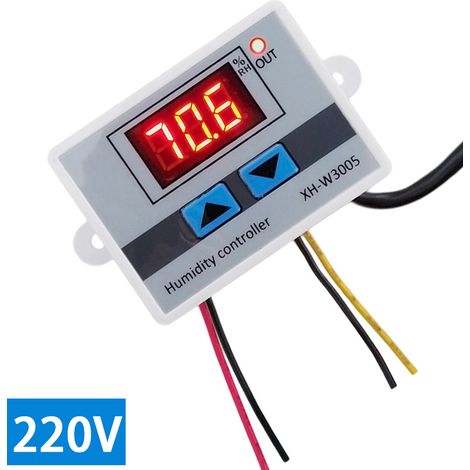 XH-W3005 Digitaler Hygrostat Feuchtigkeitsregler Hygrometer Sensor Innen- und Außenregler Feuchtigkeitsmessdetektor
