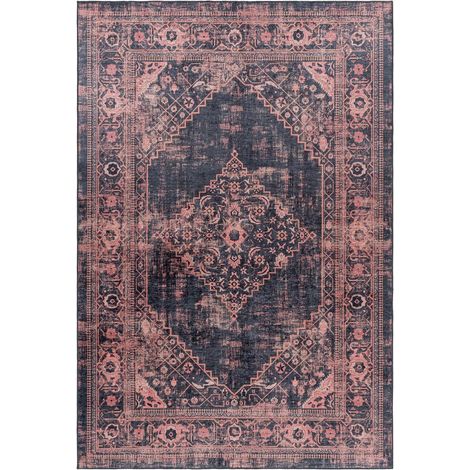Tapis orient 80x150 rouge rectangle motifs orientaux AKIAK (1/5)