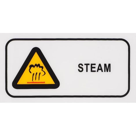 Étiquette Thermique Haute Température Autocollant D'Avertissement Surface Chaude En Anglais Signalisation Étanche En Pet Pour Équipement Industriel Prévention Des Brûlures (1/5)