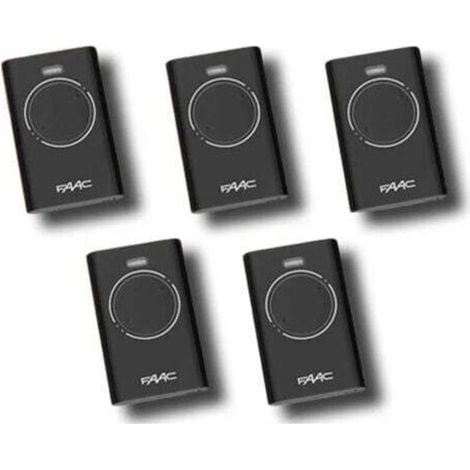 faac 5 x télécommande 2 canaux xt2 433 slh lr 7870071 (1/3)