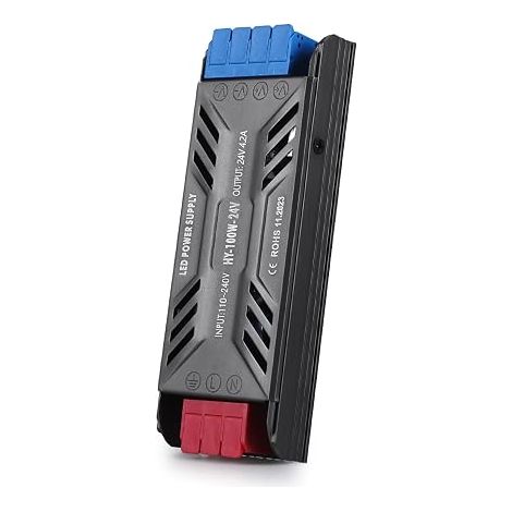 Transformer 220V 24V LED Transfo 100W DC Converter LED Driver Ultra Slim 4.16A Power Supply Adapter, 220V AC to 24V Power Supply Low Voltage Transfo Constant Voltage Transformer (1/5)