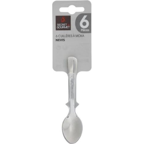 Cuillère À Moka - Inox - 9,5 X 2 Cm - Lave-Vaisselle Compatible - Lot De 6 (1/2)