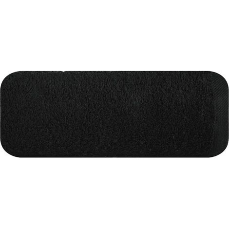Glattes Handtuch 2 50x90 schwarz 17 500g/m2
