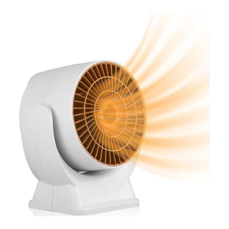 Mini Radiateur 800 W, Mini Radiateur Soufflant à Économie dÉnergie avec Chauffage Rapide de 3 S, Chauffage dAppoint Economique Silencieux, Petit Chauffage dAppoint avec Thermostat Bureau (1/5)