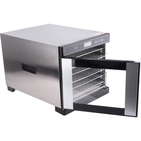 Déshydrateur alimentaire à chaud 6 plateaux avec contrôle de température pour la viande séchée, les fruits, la viande et les friandises pour animaux. Prise britannique 220 V. (1/5)