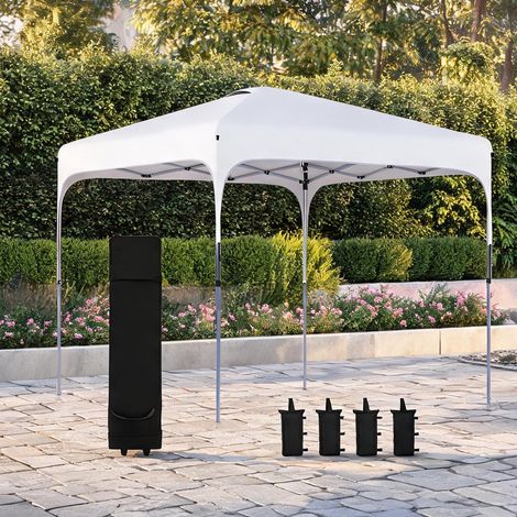 Store banne blanco en acero Tela Oxford 253 x 253 x 268 cm (1/5)