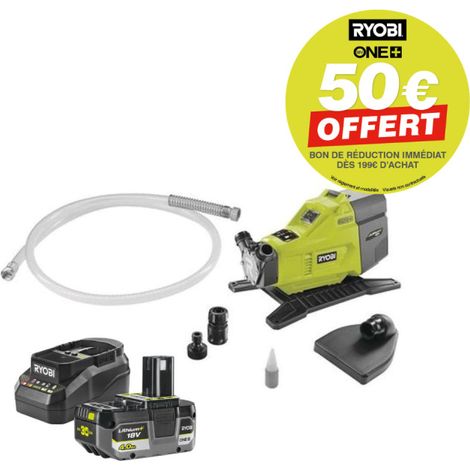 Pompe à eau RYOBI 18V One+ R18TP - 1500 L/H - Batterie 4,0Ah et chargeur (1/5)