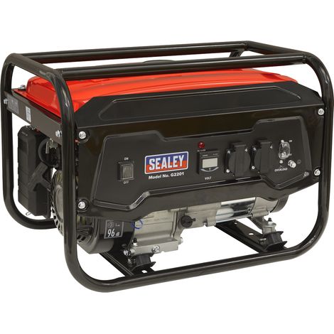Sealey G2201 2200W Generator 6.5hp 4-Stroke Engine 230V