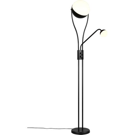 LED Stehlampe Standleuchte Bürolampe Metall schwarz Dimmbar flexibel H 180 cm (1/2)