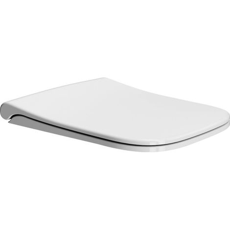 Abattant WC NUBES, Soft Close, Quick Release, blanc/chrome (1/3)