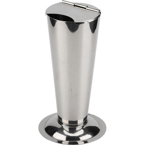 Boîte de rangement pour pinces à épiler en acier inoxydable résistant à l'usure, boîte de rangement pour pinces à épiler avec revêtement antiadhésif, porte-ciseaux cylindrique M (1/5)