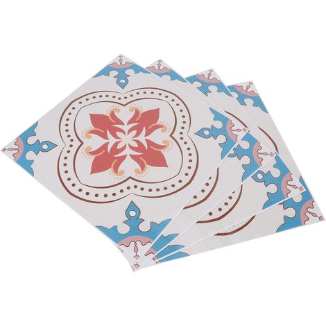 Lot de 4 Papier Peint Autocollant Marbre Adhésif Sol Mur Décoratif Salle de Bain Chambre (1/5)