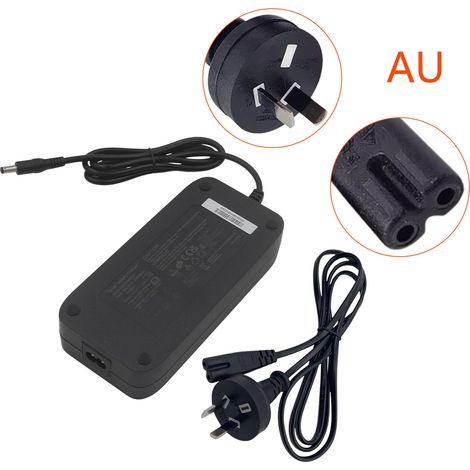 Accessoires pour scooter : chargeur adaptateur de batterie au lithium 54,6 V 3 A DC5521 (norme britannique, américaine, européenne et australienne) - Norme australienne