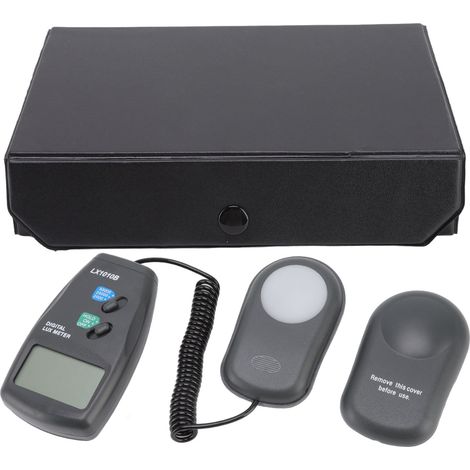 Détecteur d'éclairement numérique portable 2mAh ABS, affichage LCD 0,7 pouces, pour plantes, jardin, bureau, école