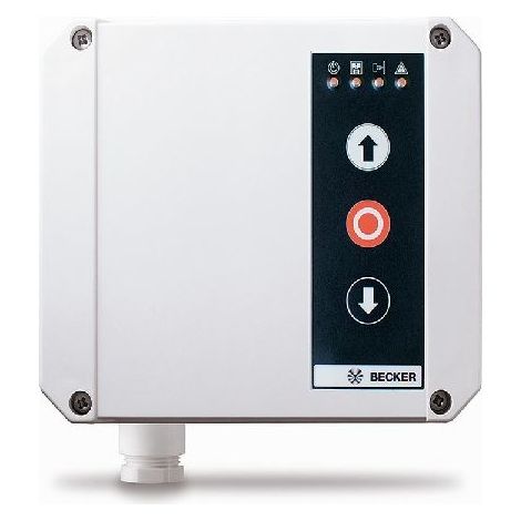 Commande de porte sectionnelle et roulante avec fin de course électronique – Alimentation 400V 3-N PE 50Hz – Indice IP54 pour montage intérieur – Becker (1/2)