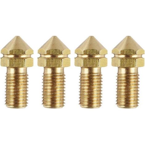 Ersatz-Druckdüse aus Messing (0,4 mm) für Ultimaker 3 3D-Drucker (Ersatzteile enthalten), 3,0-mm-Filament, 4er-Packung (1/5)